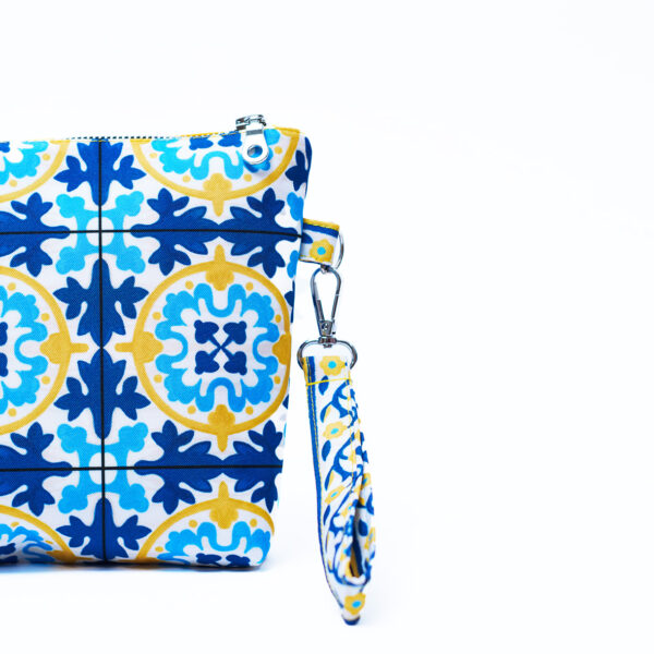 Bolso de mano baldosa azul - Imagen 2